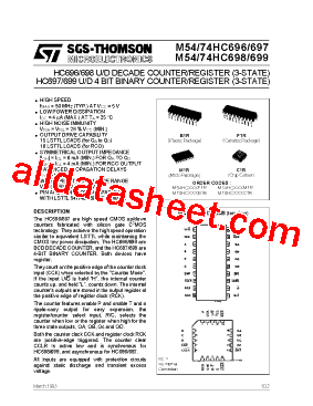 M54HC698型号图片
