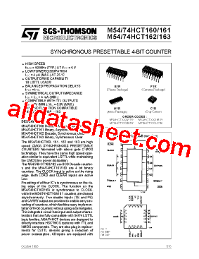 M54HCT163型号图片