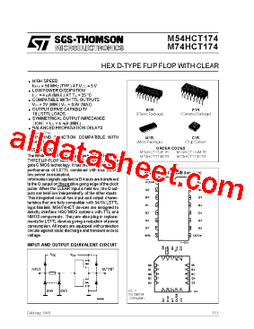 M54HCT174型号图片
