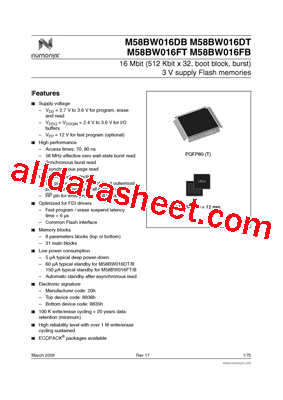 M58BW016DT8ZA3FT型号图片