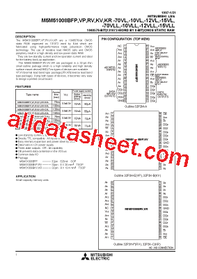 M5M51008BVP-70VLL型号图片