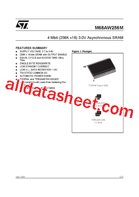 M68AW256ML55ND1型号图片