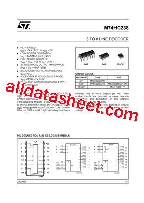 M74HC238TTR型号图片