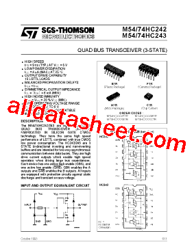 M74HC243型号图片
