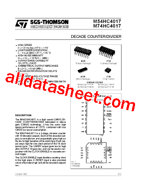 M74HC4017M1R型号图片