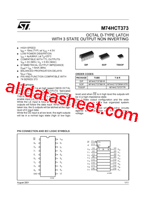 M74HCT373TTR型号图片