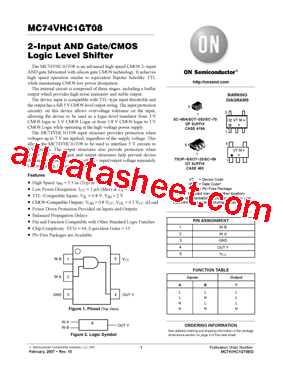 M74VHC1GT08DTT1G型号图片