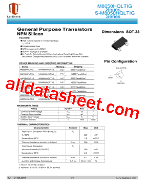 M8050HSLT3G型号图片