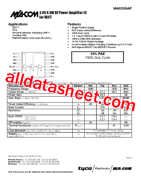 MA02205AF型号图片