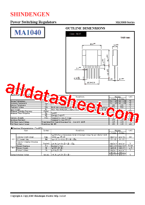 MA1040型号图片