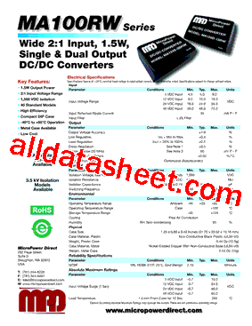 MA112D24RW型号图片