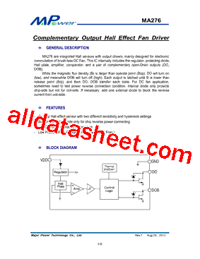 MA276P4A型号图片