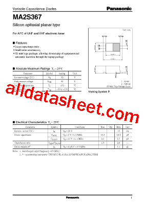 MA2S367型号图片