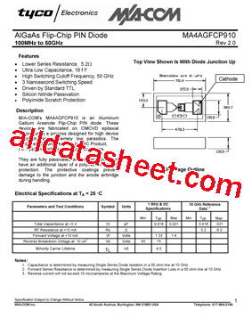 MA4AGFCP910型号图片