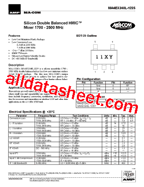 MA4EX240L-1225型号图片