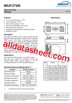 MA4FCP300型号图片