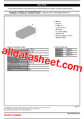 MAASJ105SL8104MFCA01型号图片