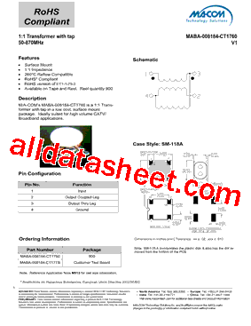 MABA-008184-CT1760型号图片