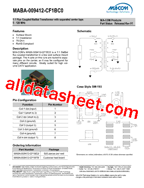 MABA-009412-CF1BC0型号图片