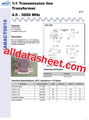 MABACT0010型号图片