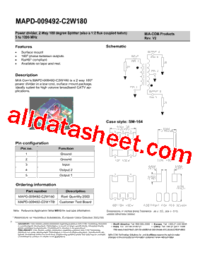 MAPD-009492-C2W180-V2型号图片