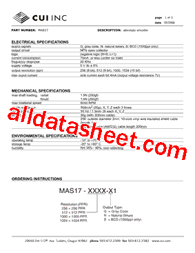 MAS17-1000-G1型号图片