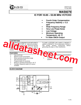 MAS9279A3TG00型号图片