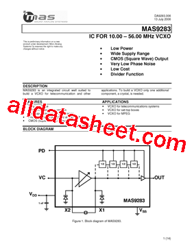 MAS9283ACTG00型号图片