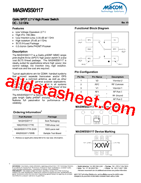 MASWSS0117TR型号图片