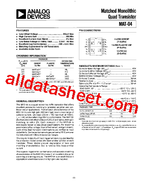 MAT-04FY型号图片