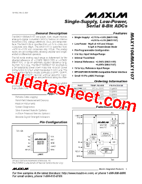 MAX1106EUB+型号图片