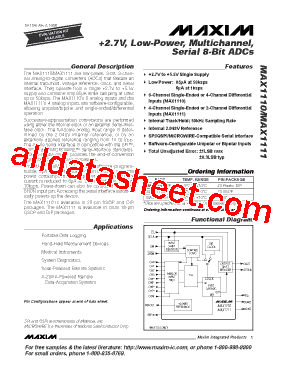 MAX1111CPE+型号图片