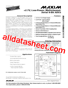 MAX1111EEE+型号图片