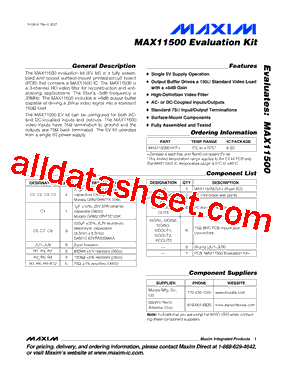 MAX11500EVKIT+型号图片