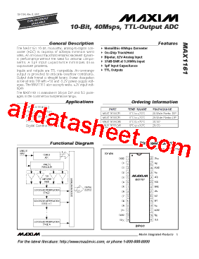 MAX1161ACPI型号图片