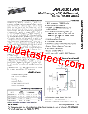 MAX1270AEAI+型号图片