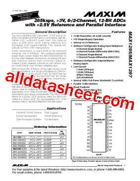 MAX1297BEEG+型号图片