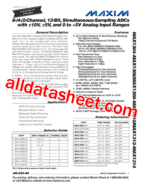 MAX1304ECM+型号图片