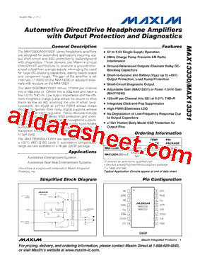 MAX13331GEET型号图片