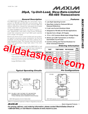 MAX1482ESD+型号图片