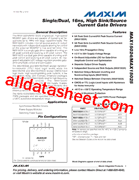 MAX15025DATB+型号图片