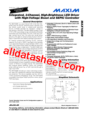MAX16838AUP+型号图片