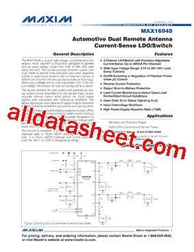 MAX16948BGEE/V+型号图片