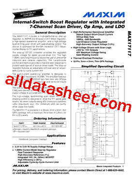 MAX17117EVKIT+型号图片