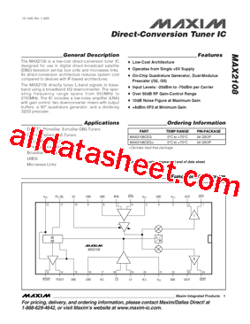 MAX2108CEG型号图片