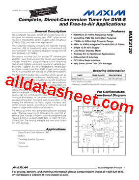 MAX2120EVKIT+型号图片