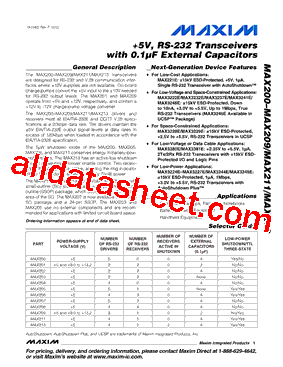 MAX213CAI+型号图片