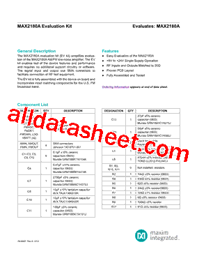 MAX2180AEVKIT型号图片
