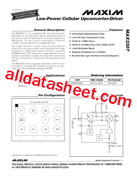 MAX2307EBC型号图片