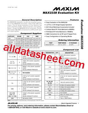 MAX2338EVKIT型号图片